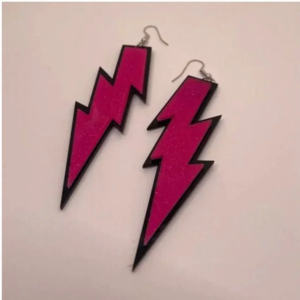 ✨ FREE Lightning Shimmer Glitter Boho Peasant Hipster Hippie Art Deco Earrings